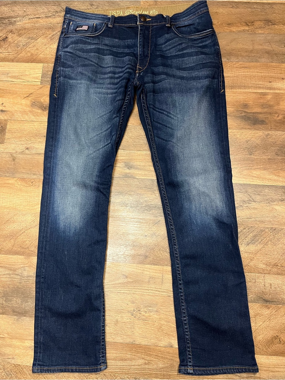 Men's U.S. Polo Assn. Dark Blue Slim Straight Tappered Jeans